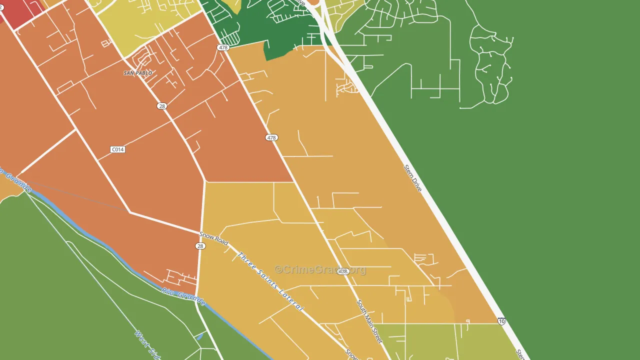 88047, NM Map of Theft Rates