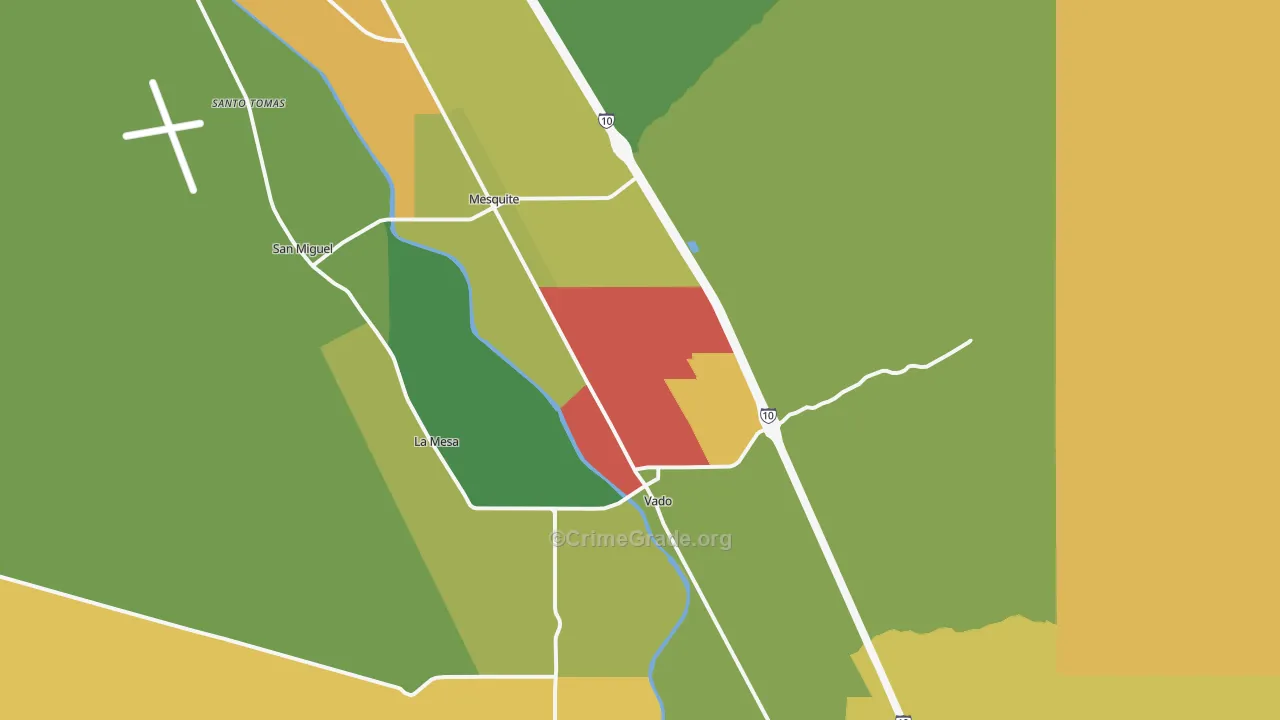 88048, NM Map of Theft Rates