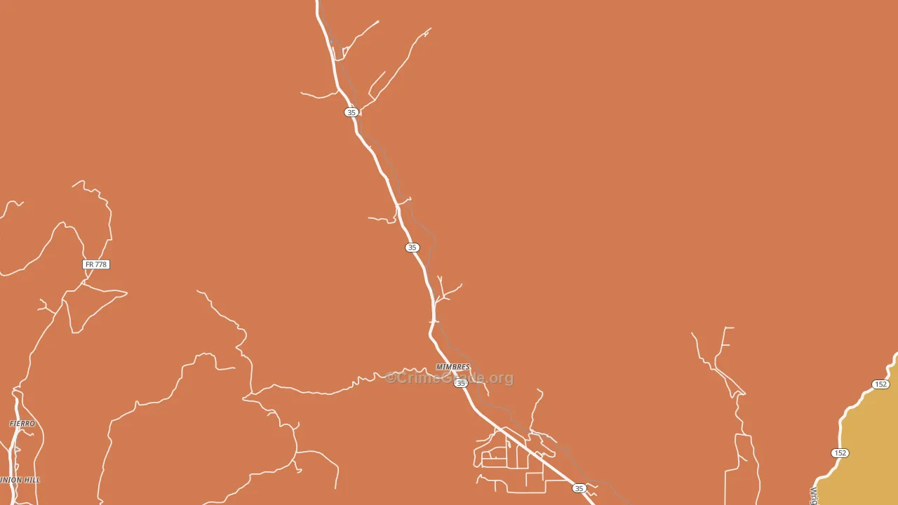 88049, NM Map of Theft Rates