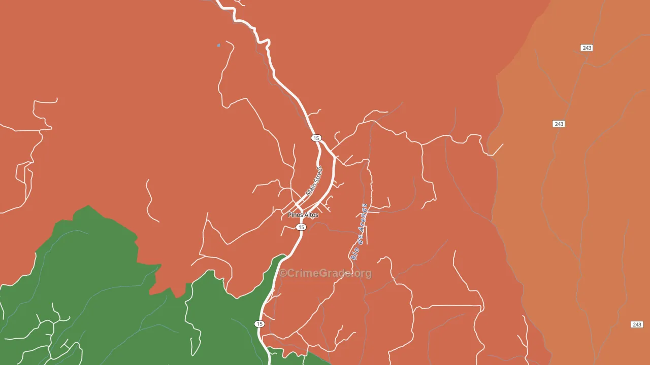 88053, NM Map of Theft Rates