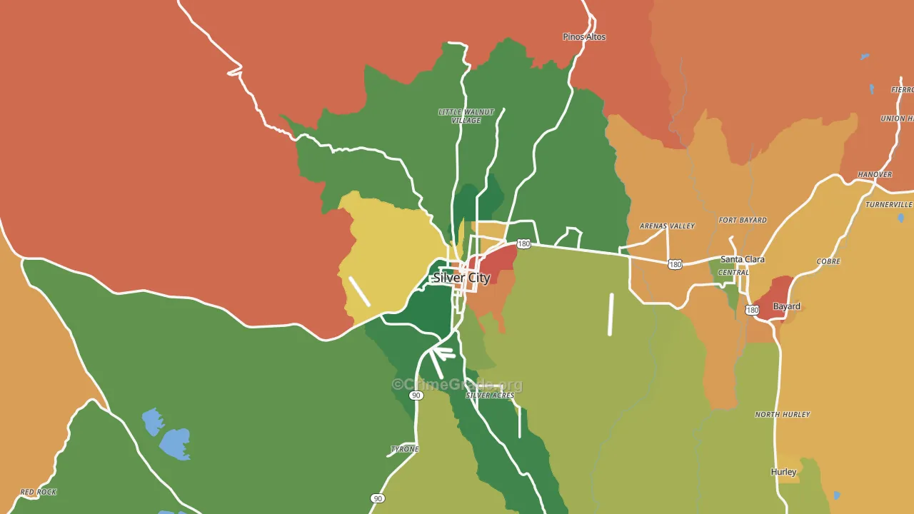 88061, NM Map of Theft Rates