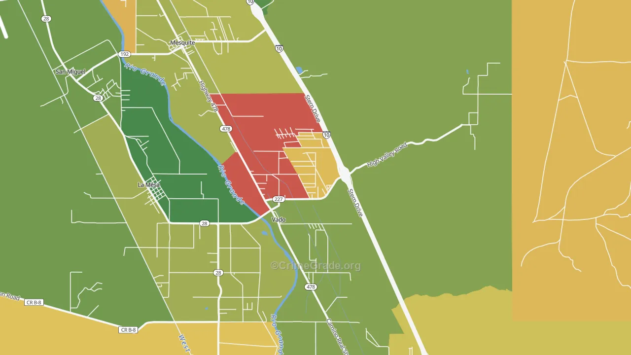 88072, NM Map of Theft Rates