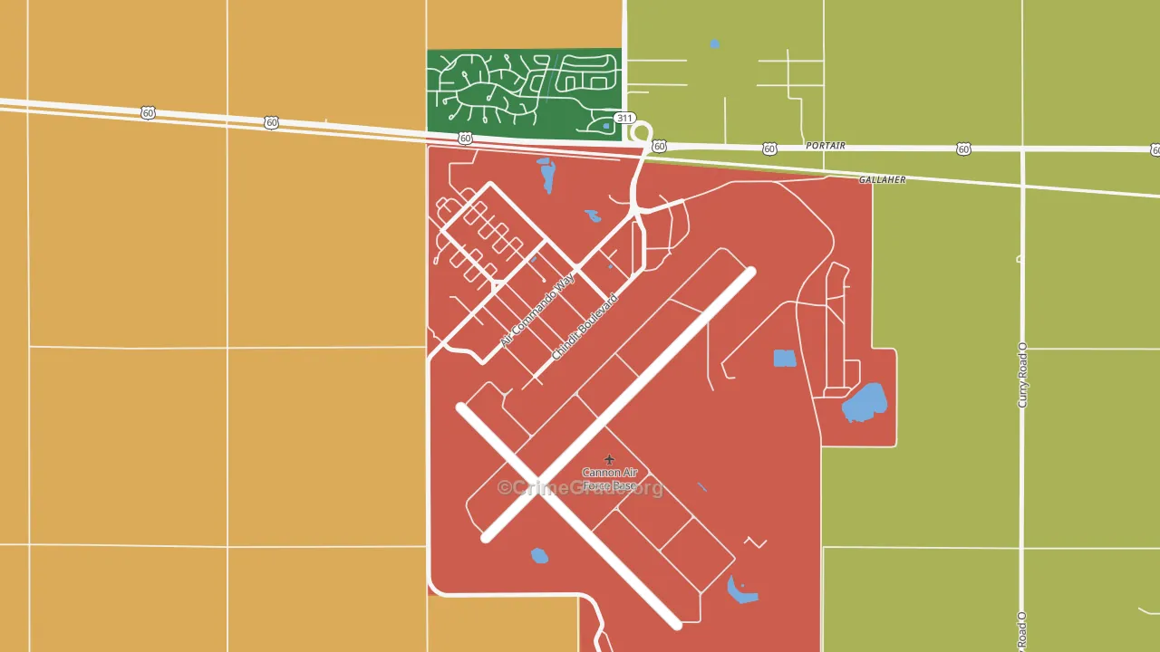 88103, NM Map of Theft Rates