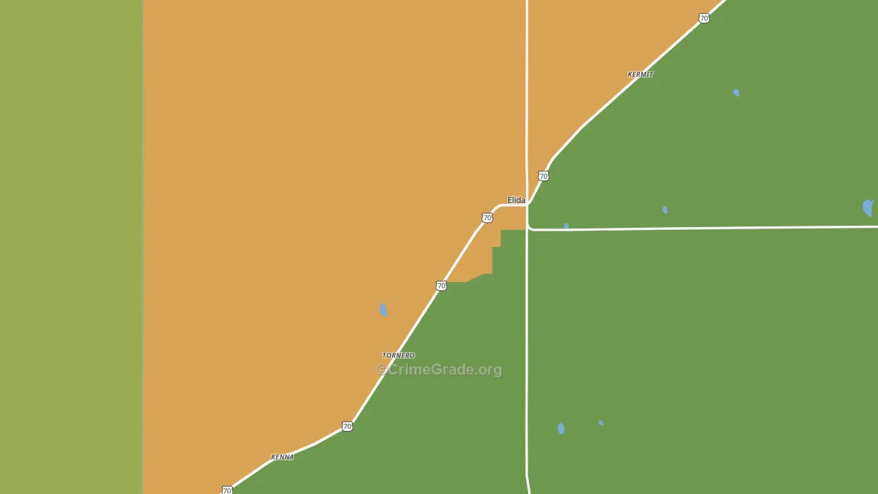 88116, NM Map of Theft Rates