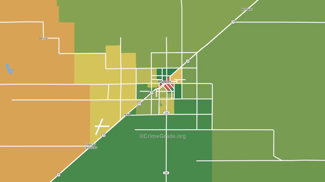 88130, NM Map of Theft Rates