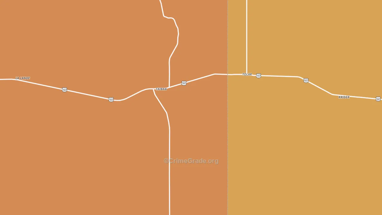 88134, NM Map of Theft Rates