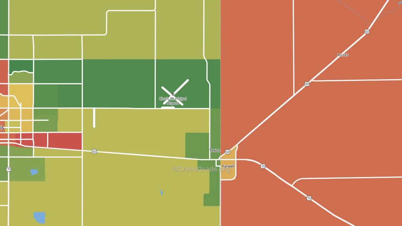 88135, NM Map of Theft Rates