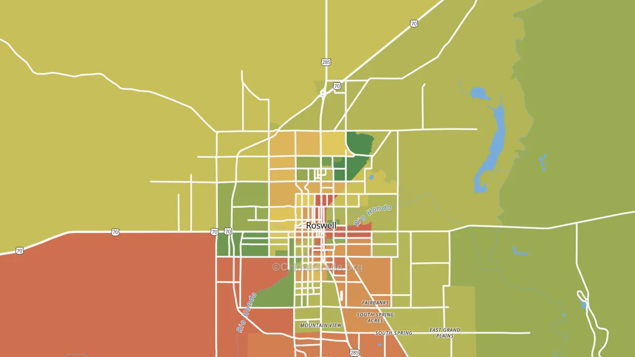 88201, NM Map of Theft Rates