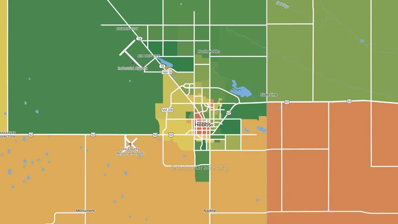 88240, NM Map of Theft Rates