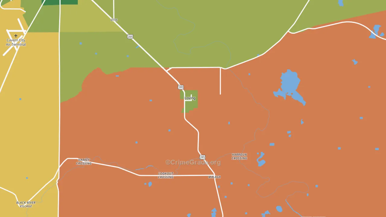 88256, NM Map of Theft Rates