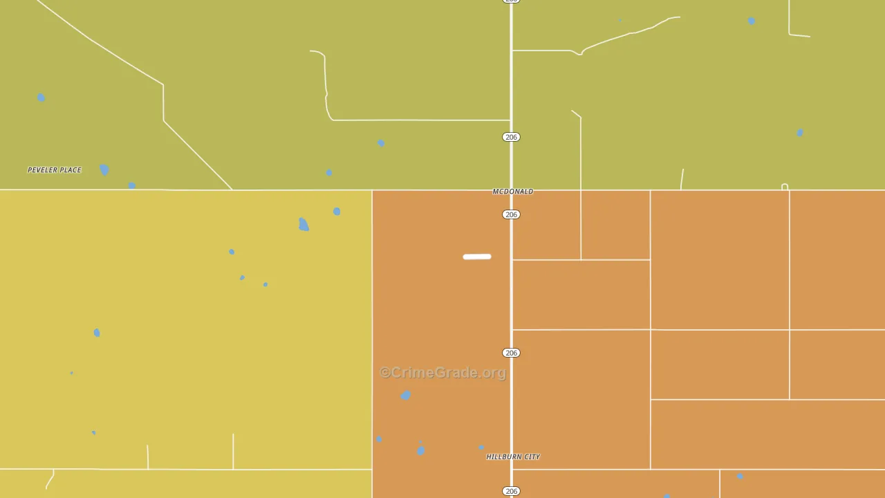 88262, NM Map of Theft Rates