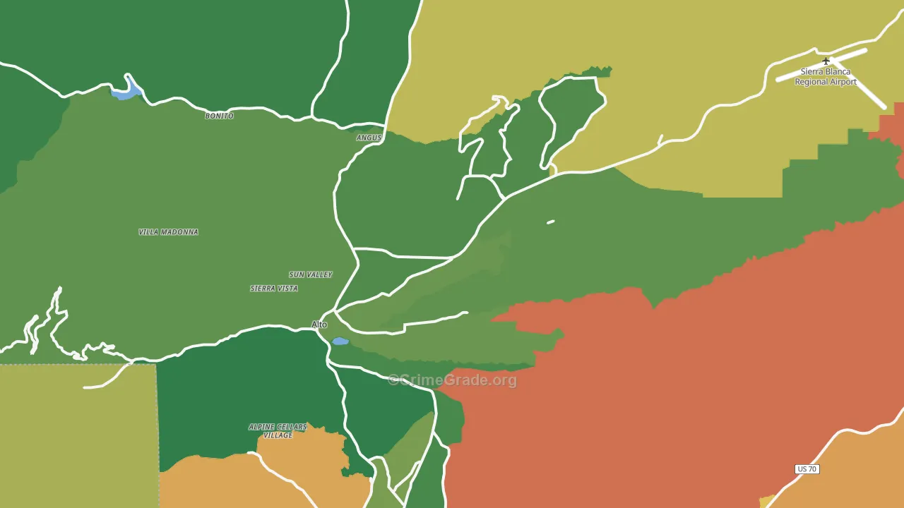 88312, NM Map of Theft Rates