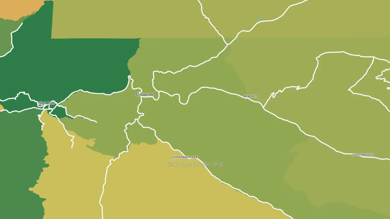 88317, NM Map of Theft Rates