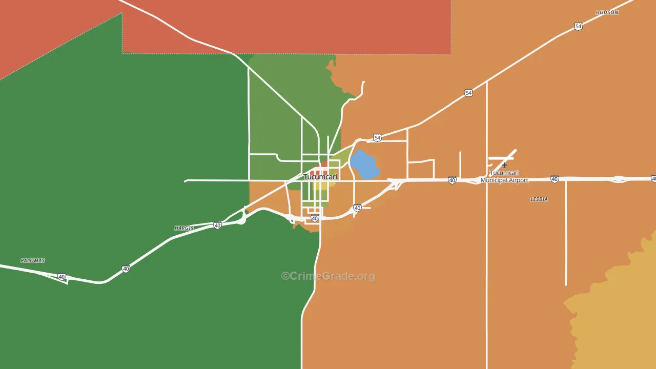 88401, NM Map of Theft Rates