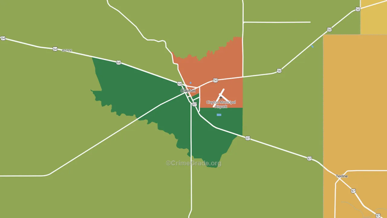 88415, NM Map of Theft Rates