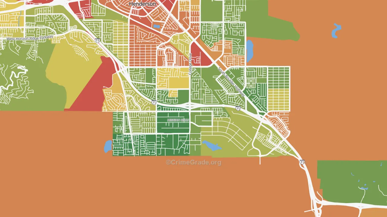 89002, NV Map of Theft Rates