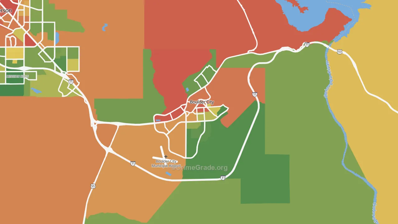 89005, NV Map of Theft Rates
