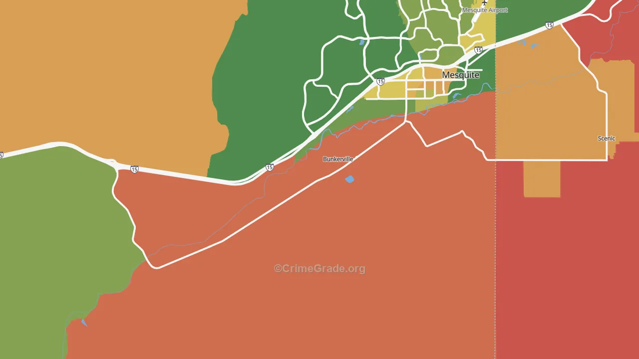 89007, NV Map of Theft Rates