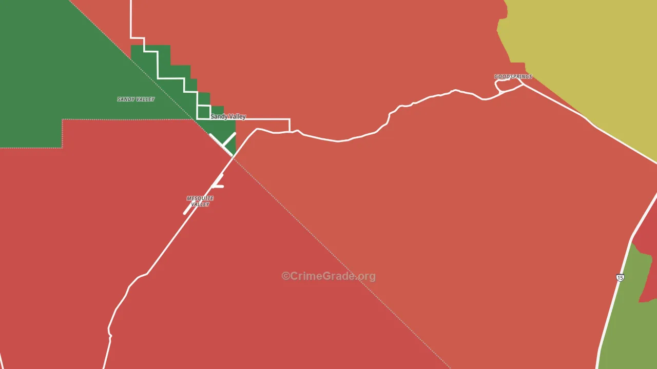 89019, NV Map of Theft Rates