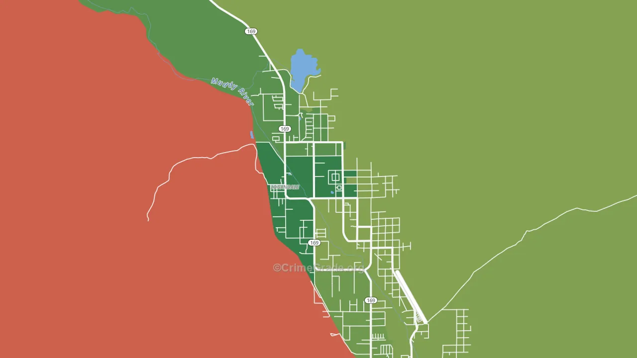 89021, NV Map of Theft Rates