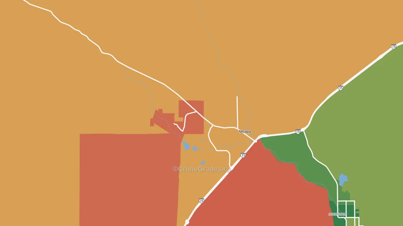 89025, NV Map of Theft Rates