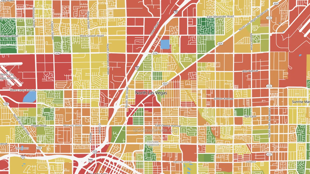 89030, NV Map of Theft Rates