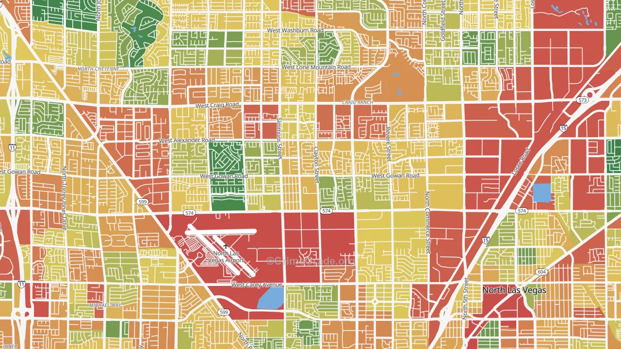 89032, NV Map of Theft Rates