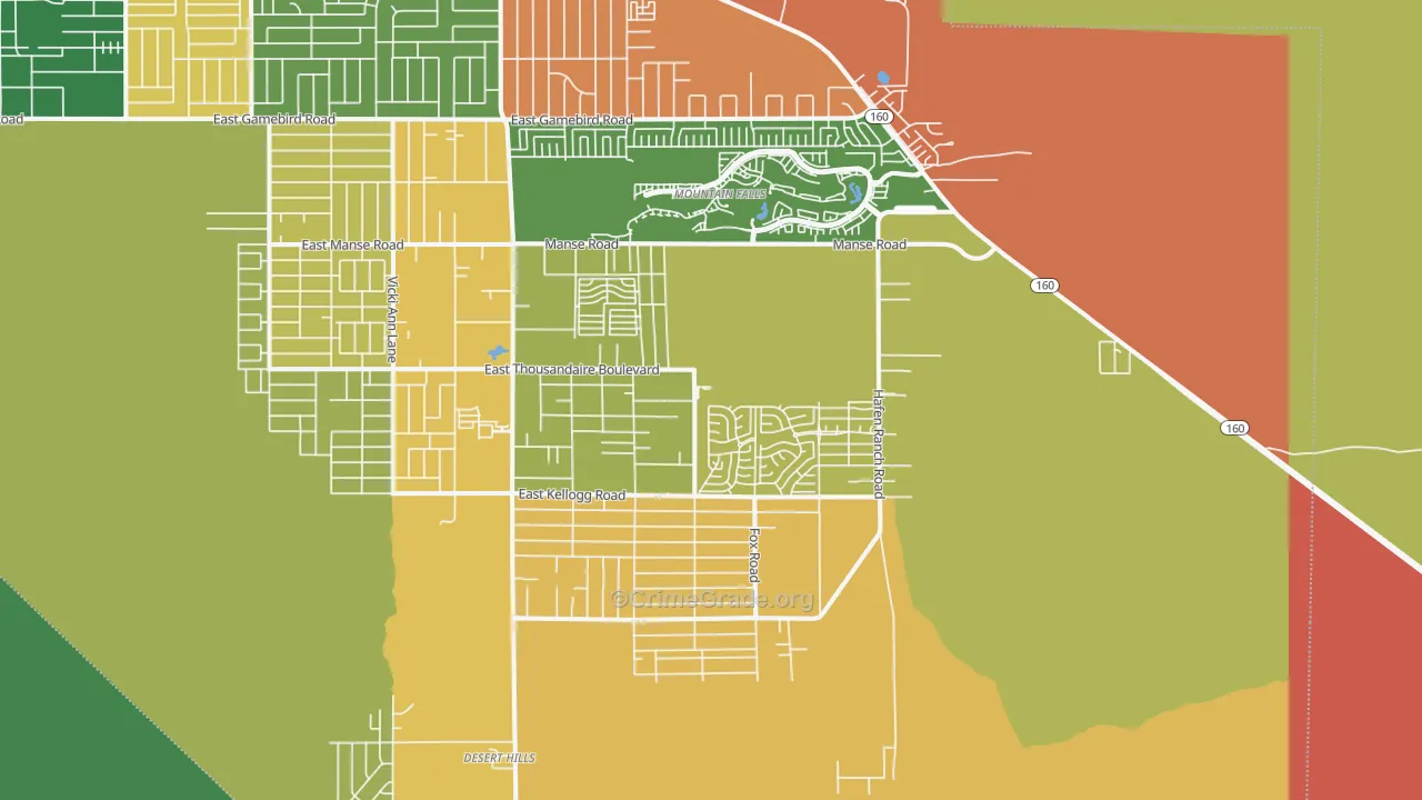 89061, NV Map of Theft Rates