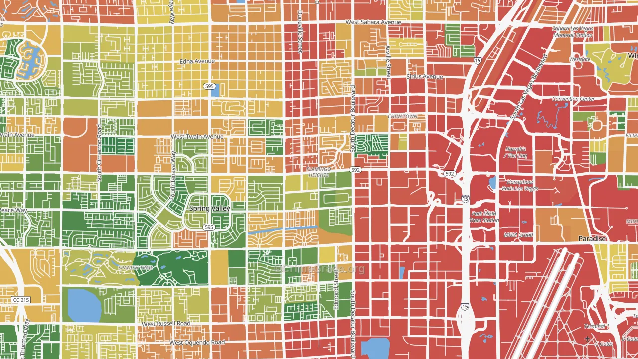 89103, NV Map of Theft Rates