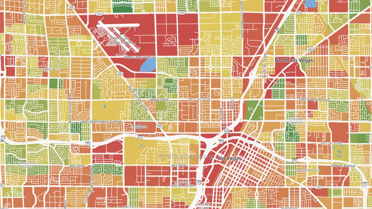 89106, NV Map of Theft Rates