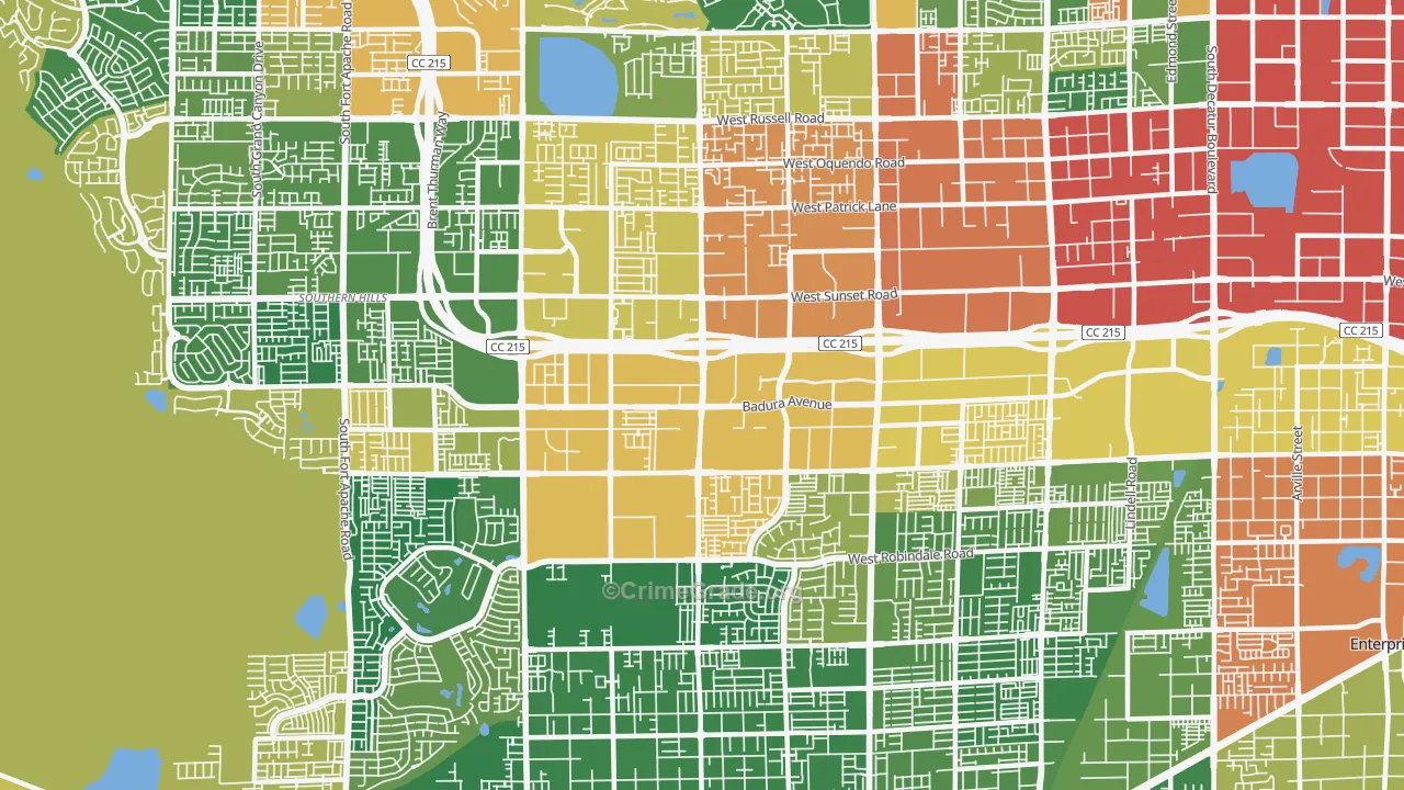 89113, NV Map of Theft Rates