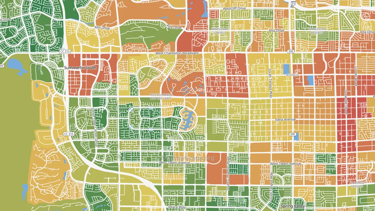 89117, NV Map of Theft Rates