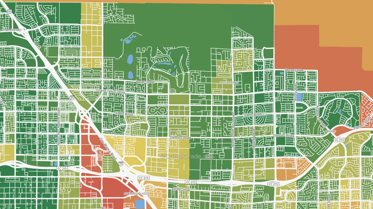 89131, NV Map of Theft Rates