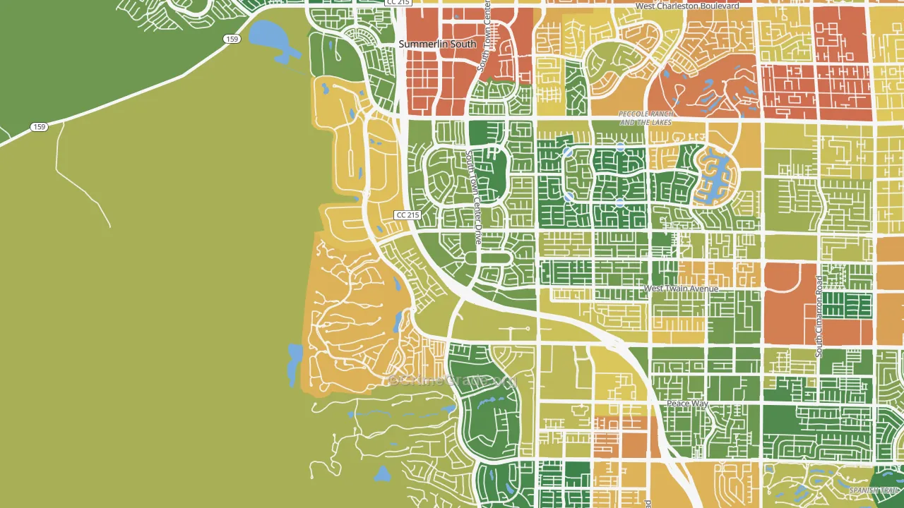 89135, NV Map of Theft Rates