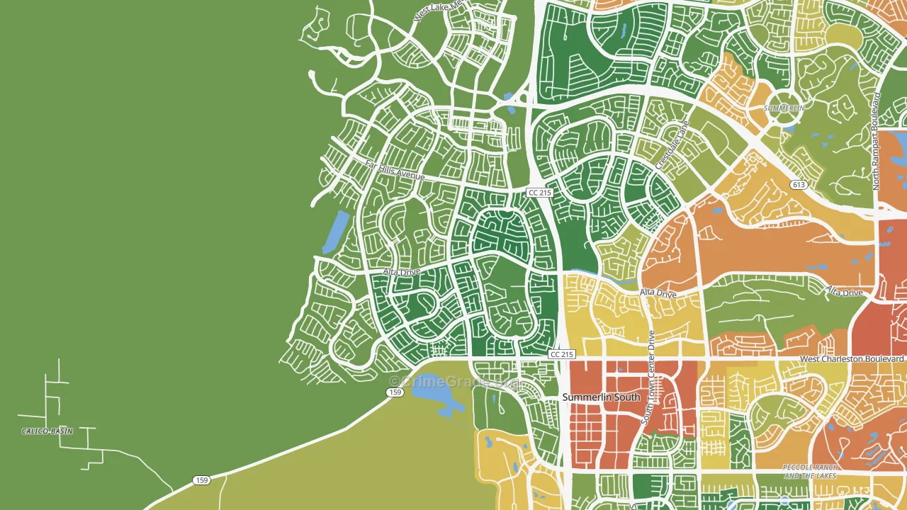 89138, NV Map of Theft Rates