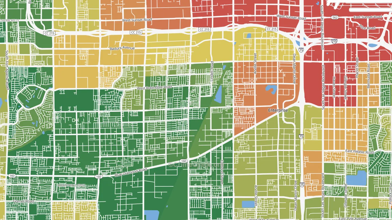 89139, NV Map of Theft Rates