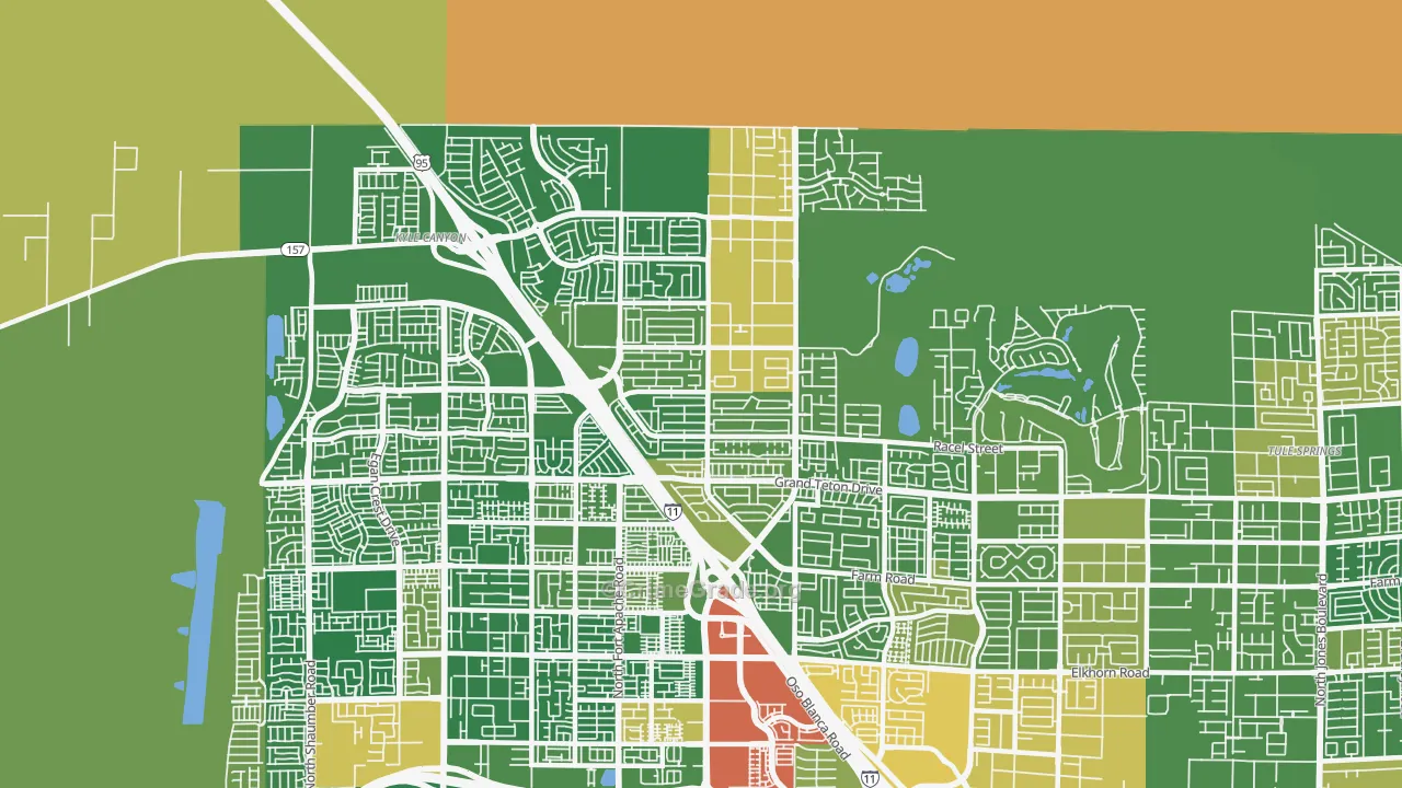 89143, NV Map of Theft Rates