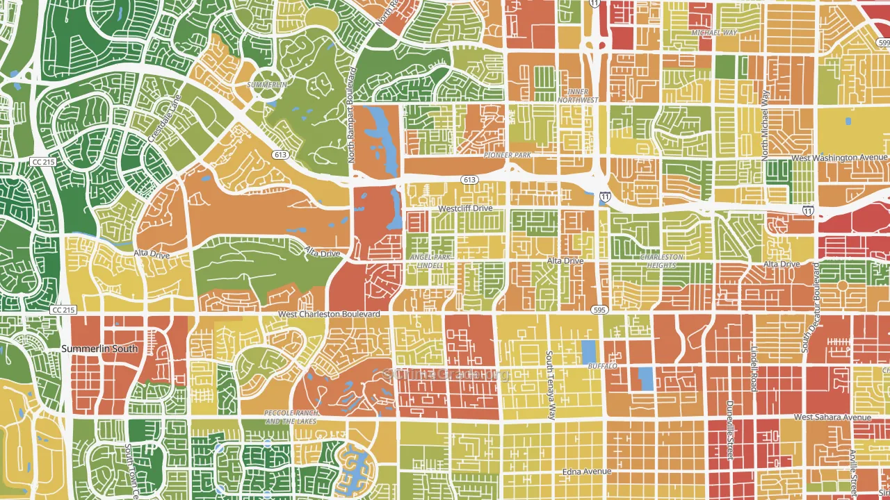 89145, NV Map of Theft Rates