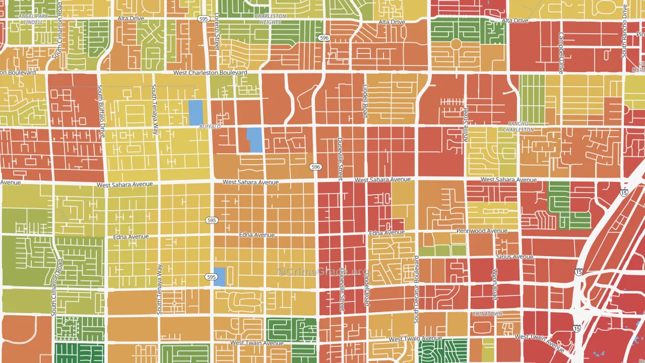 89146, NV Map of Theft Rates