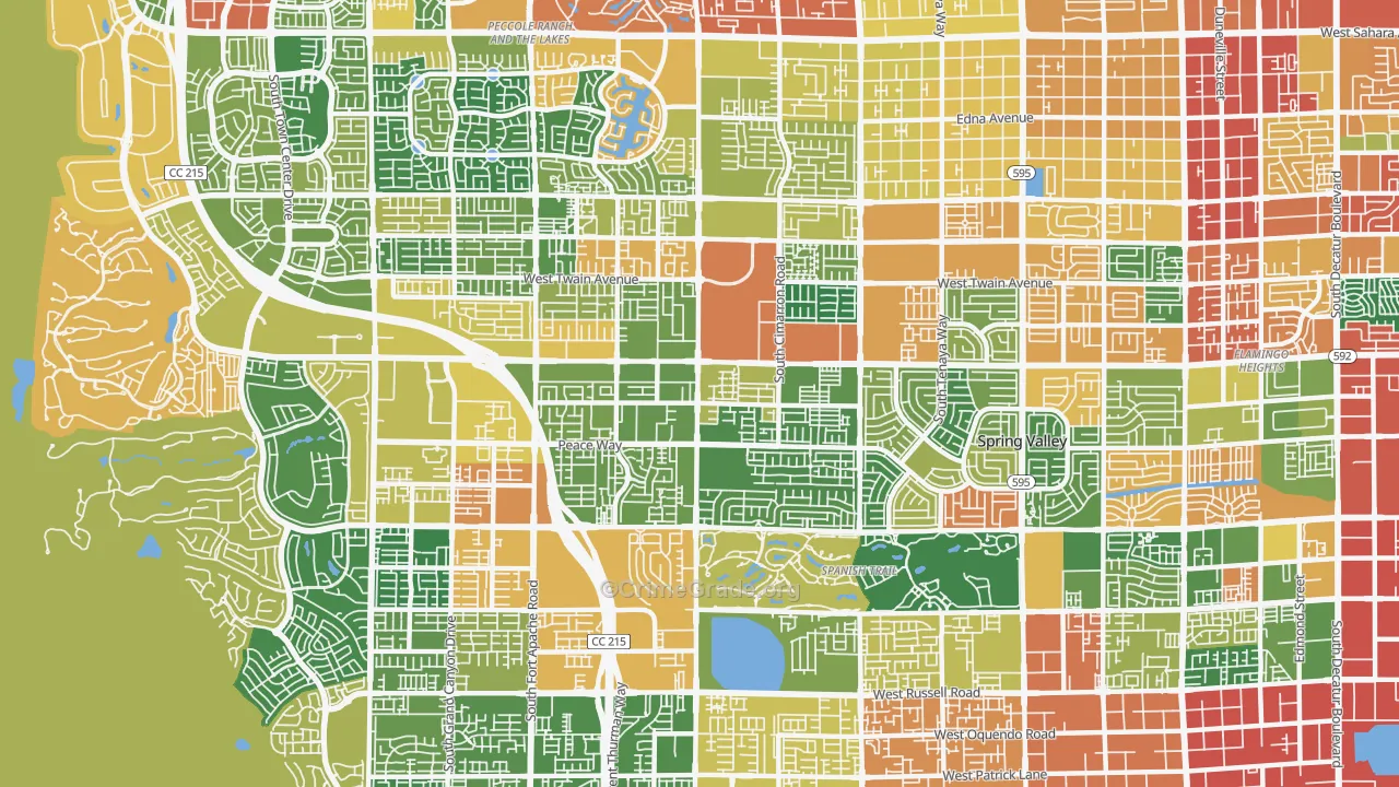 89147, NV Map of Theft Rates