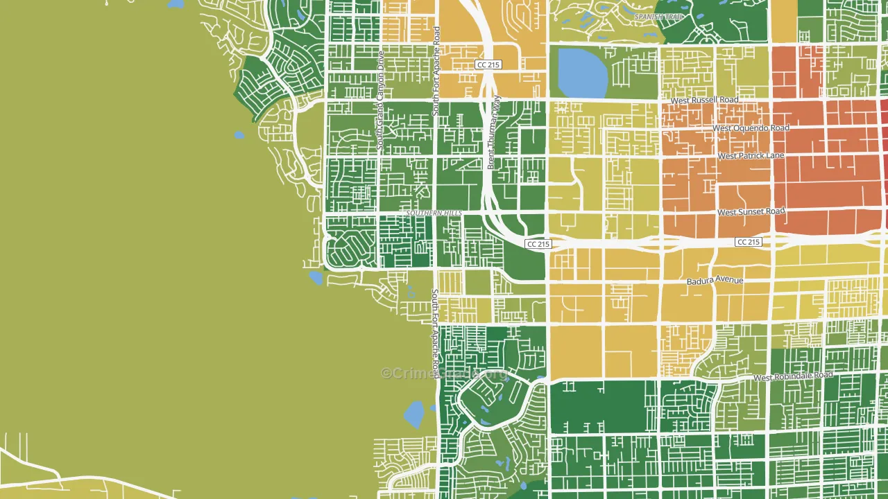 89148, NV Map of Theft Rates