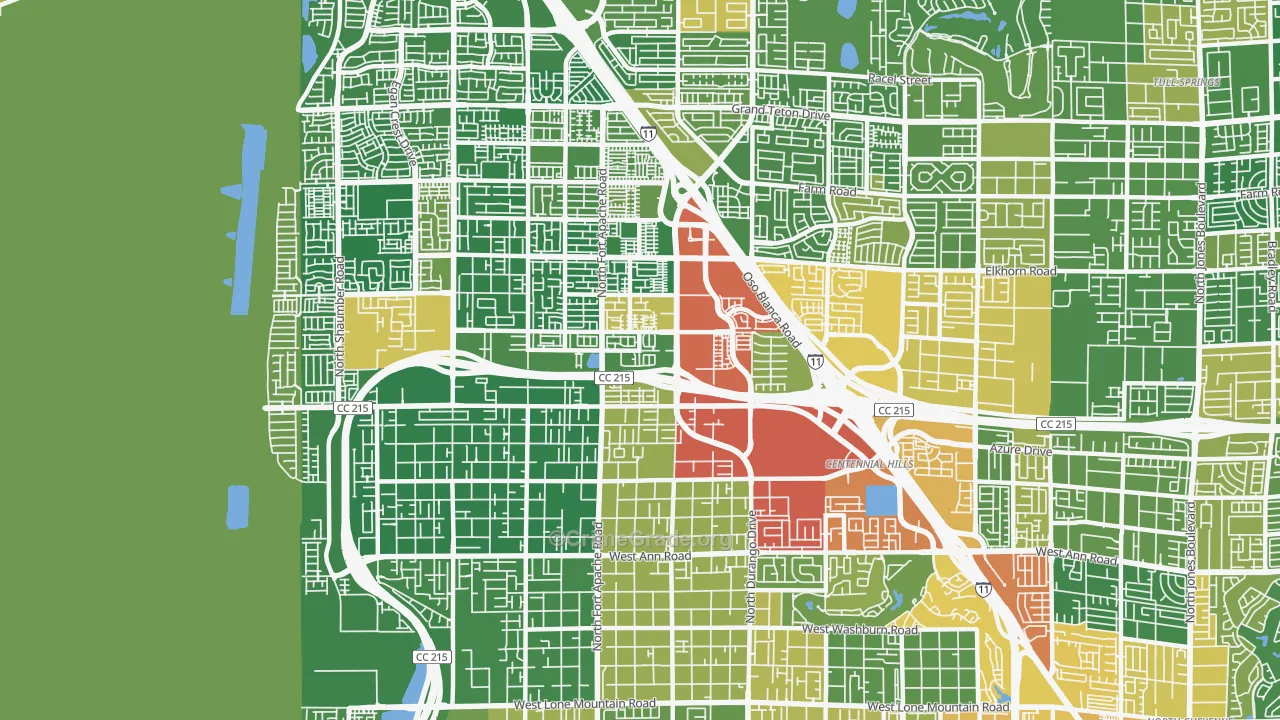 89149, NV Map of Theft Rates