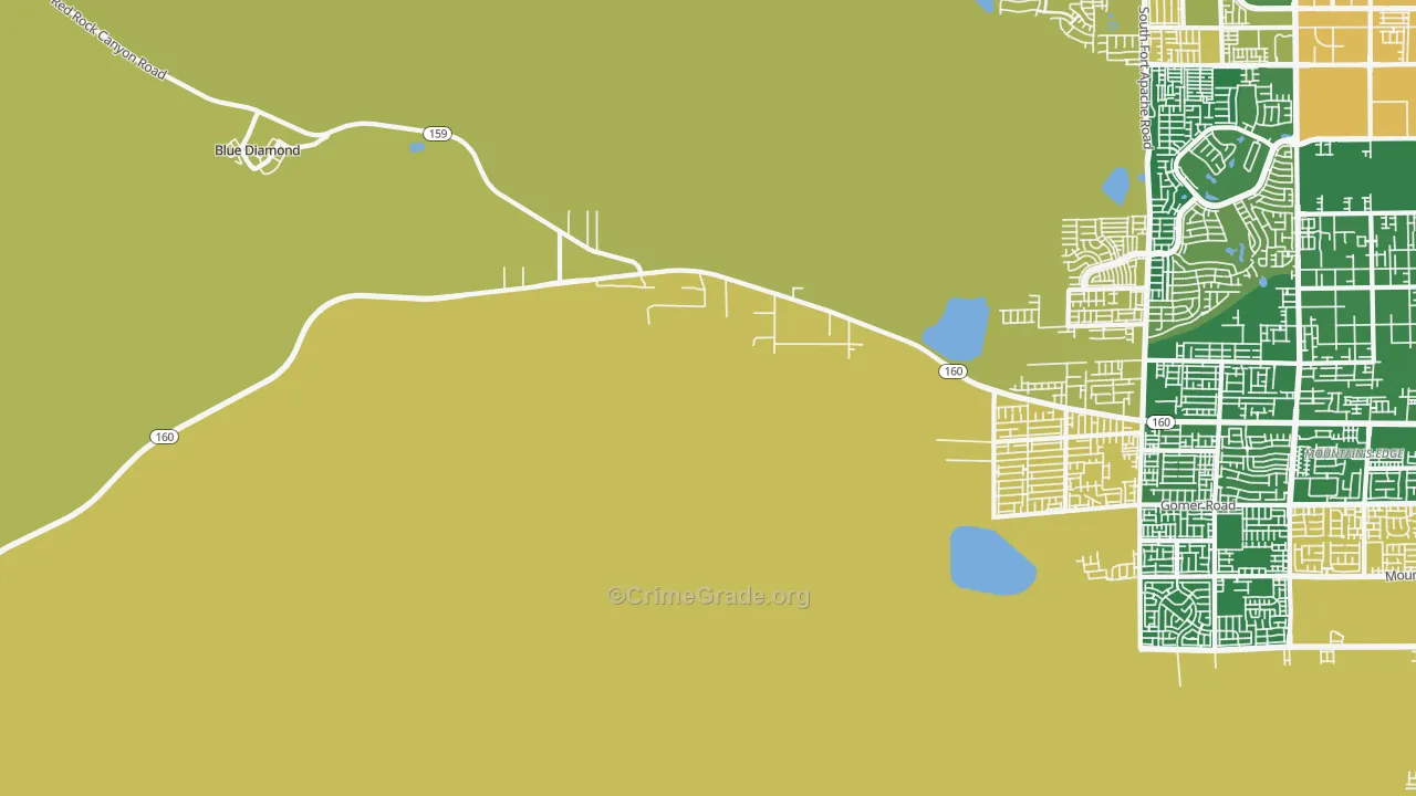 89161, NV Map of Theft Rates