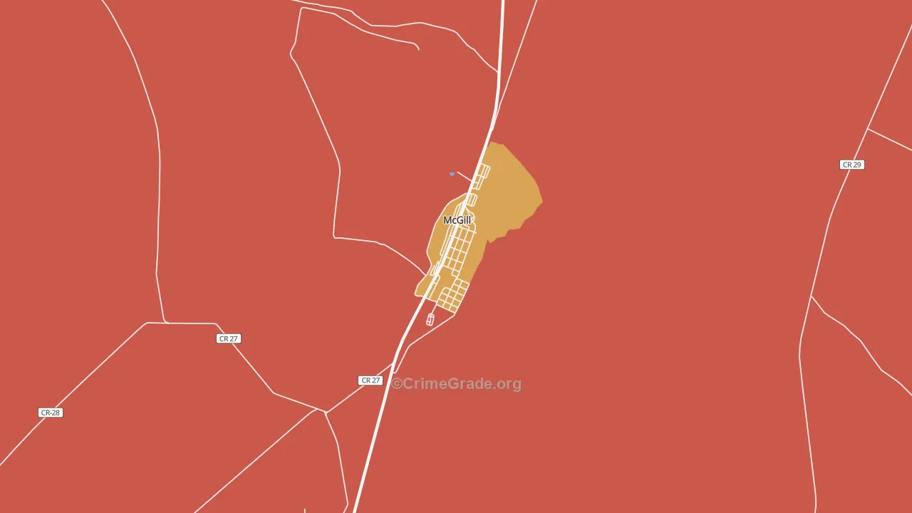 89318, NV Map of Theft Rates