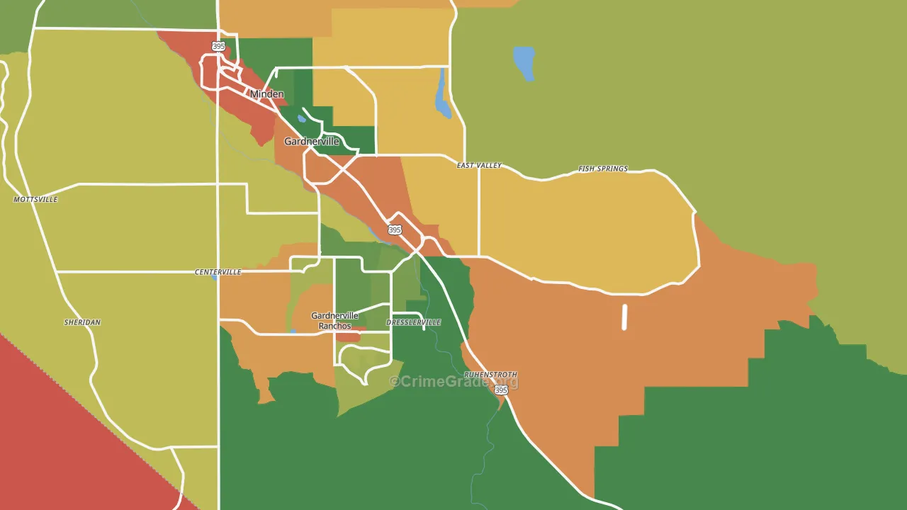 89410, NV Map of Theft Rates