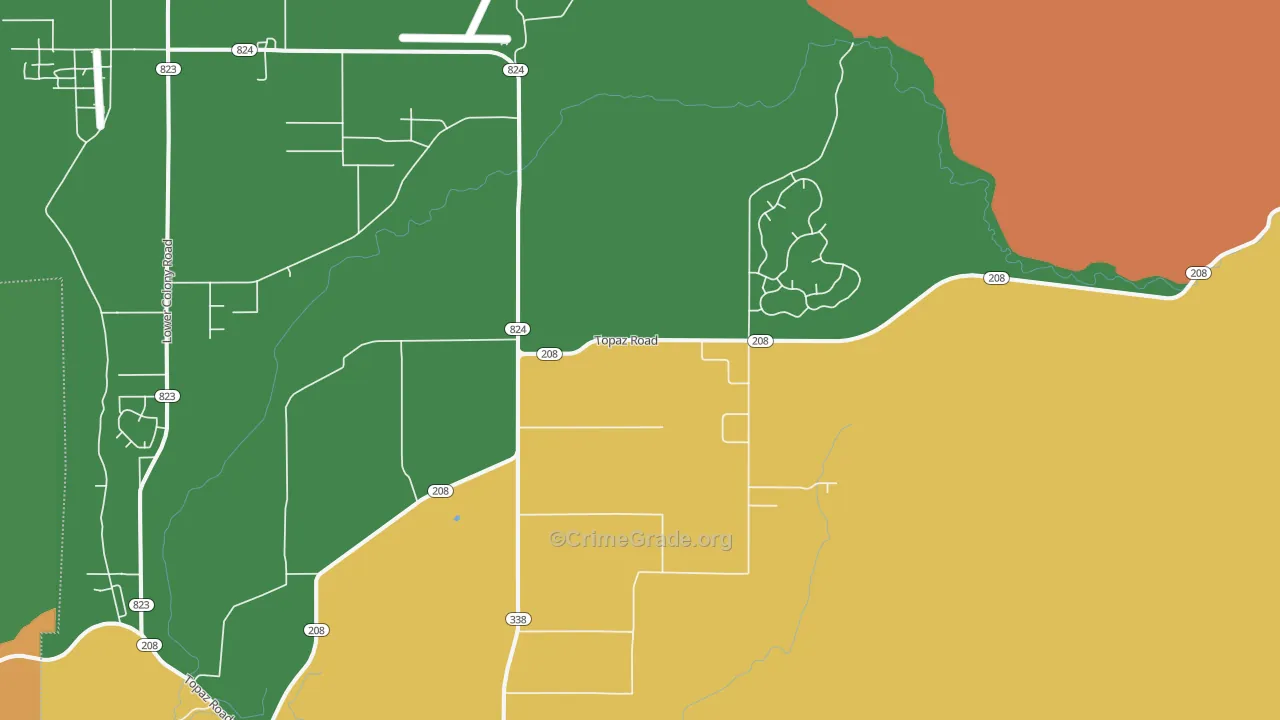 89430, NV Map of Theft Rates