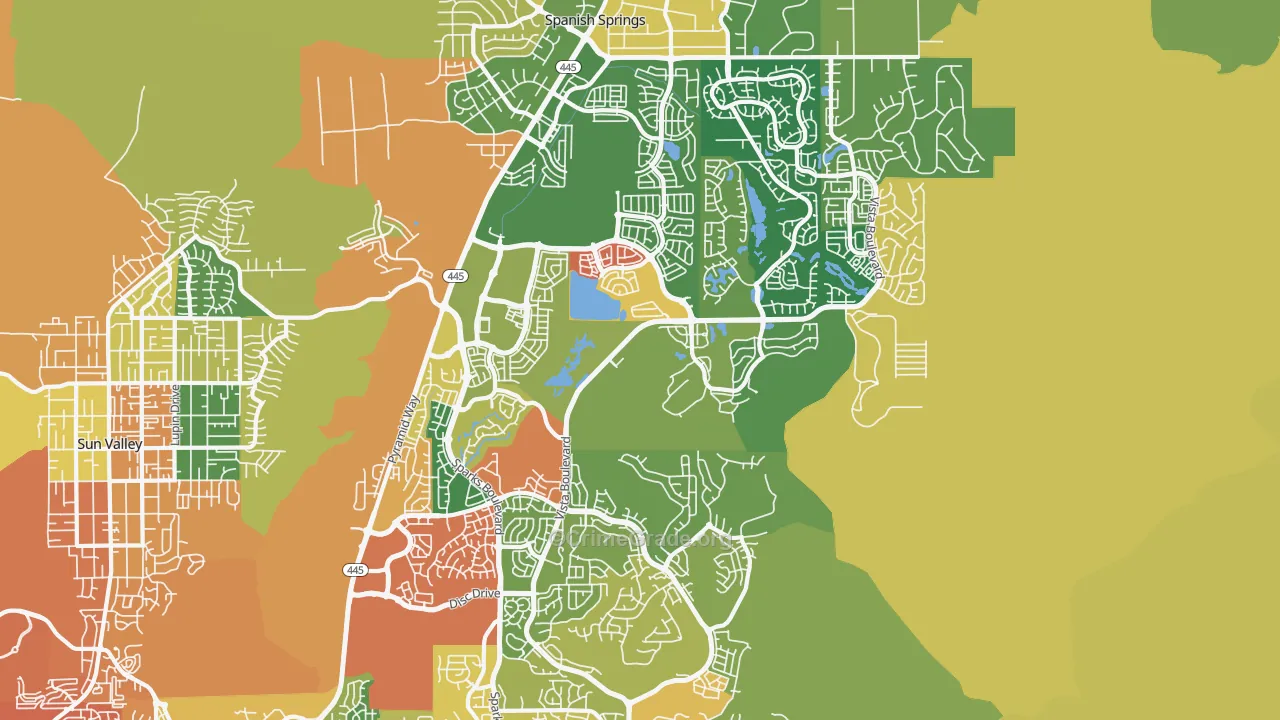 89436, NV Map of Theft Rates
