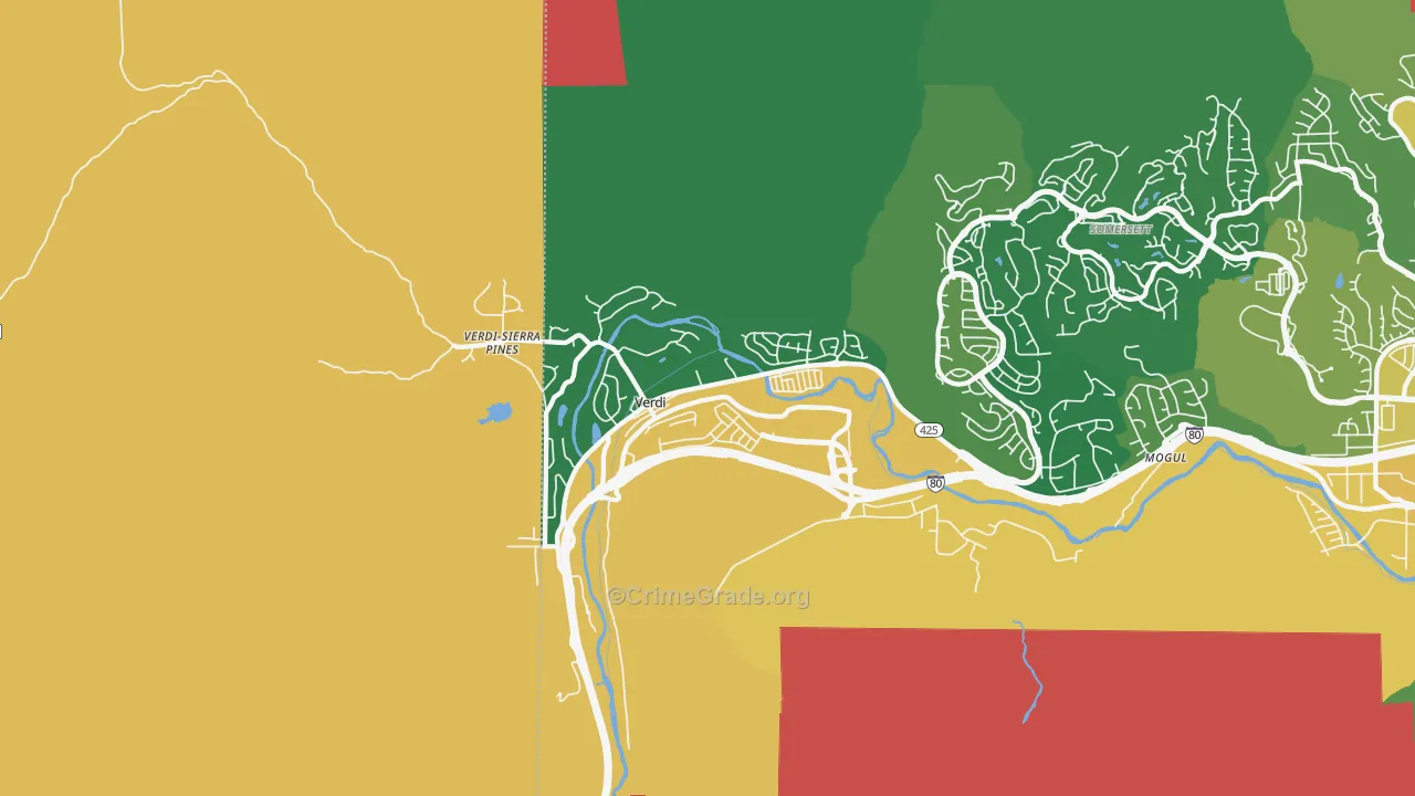 89439, NV Map of Theft Rates