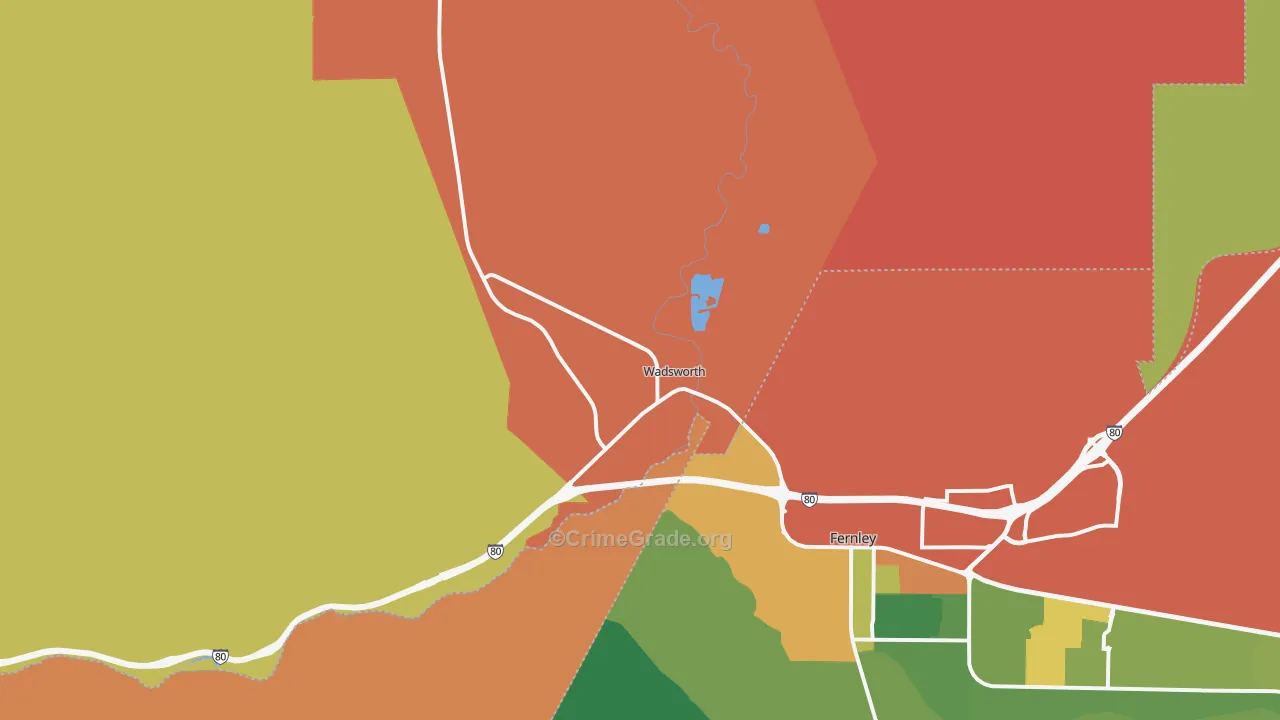 89442, NV Map of Theft Rates