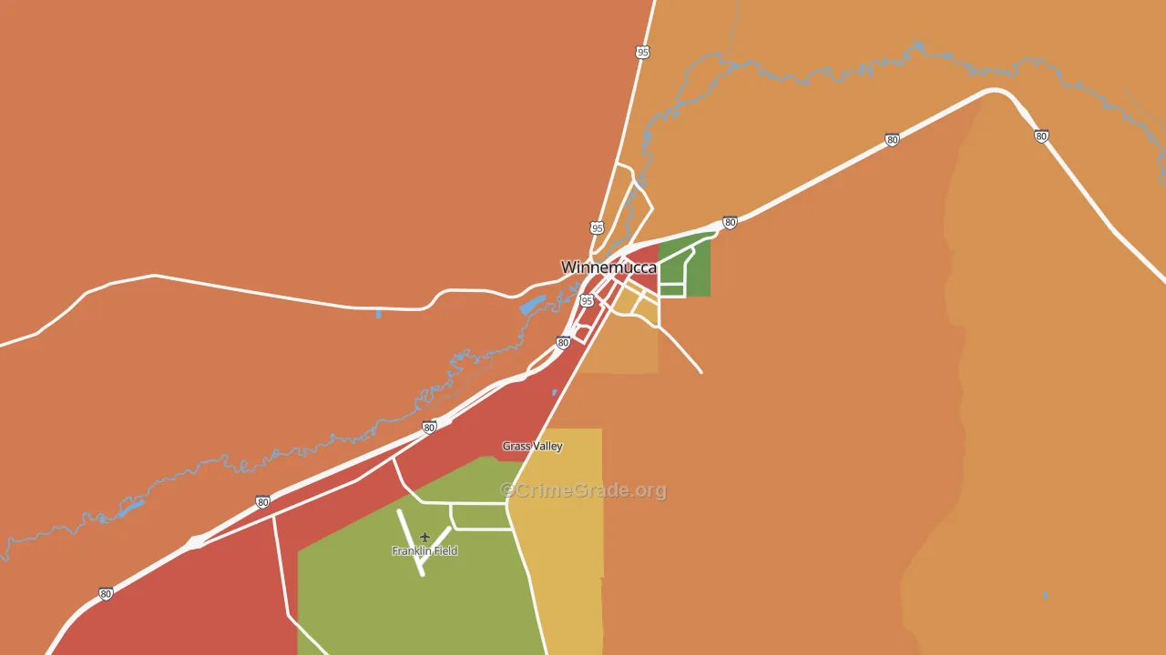 89445, NV Map of Theft Rates